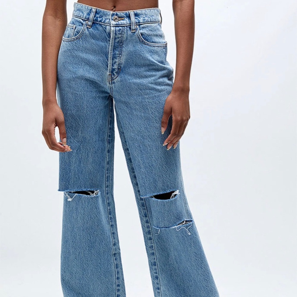 PacSun Eco Distressed High Waisted Baggy Jeans
